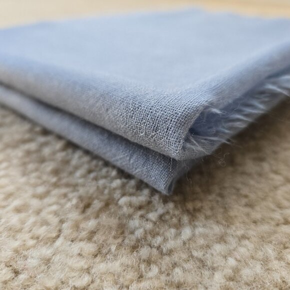 Large Lightweight Cashmere Scarf/Shawl/Wrap Blue - Picture 11 of 13